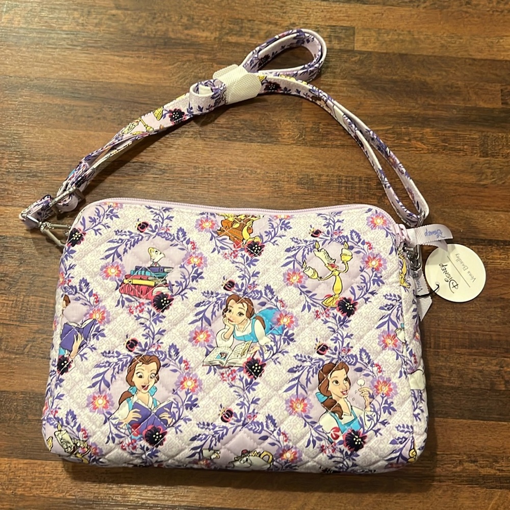NWOT Belle Floral Triple Compartment Crossbody bag